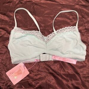 Fenty Beauty Light Blue Lace Bralette